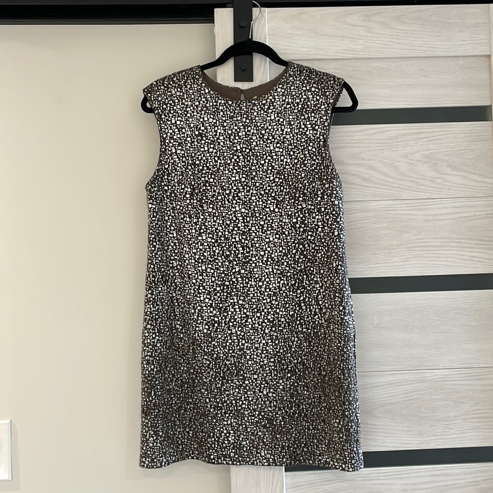 TWELFTH STREET BT CYNTHIA VINCENT mini silver metallic dress. 100% silk lining.